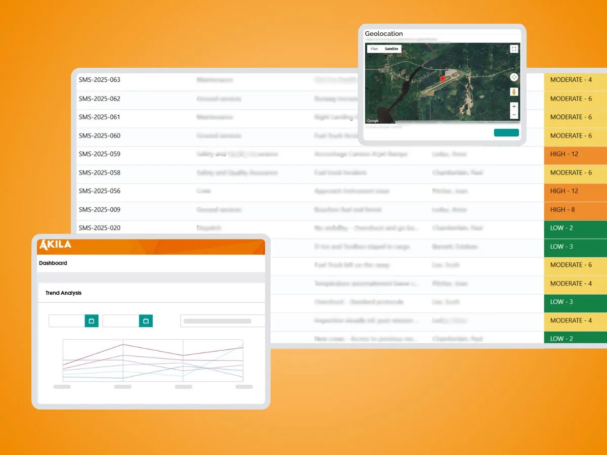 Akila Pro makes it easy for airports to manage SMS from desktop or mobile with a clear, modern interface.